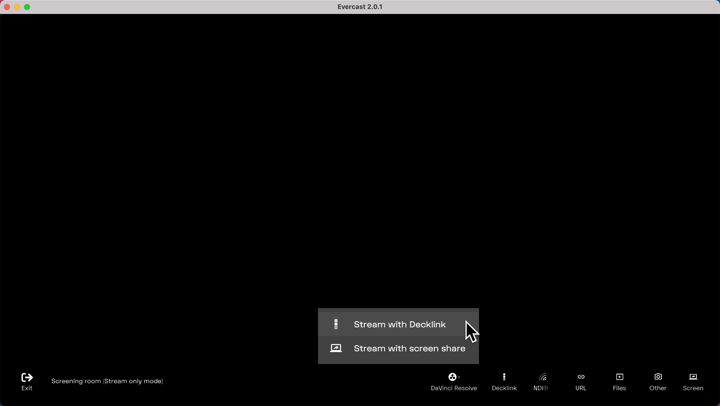 Stream_DaVinci_Stream_only_mode_toolbar.png