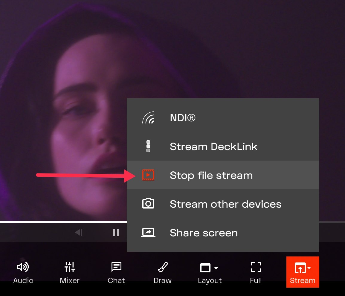 Stream_stop_button_and_menu.png